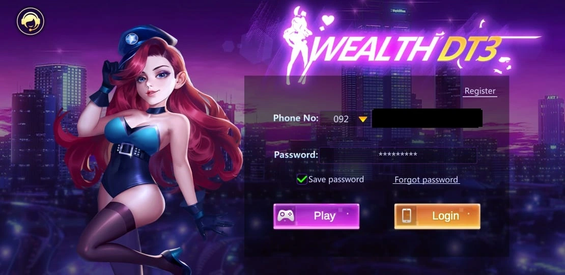 Wealth Dt3 Game Registration